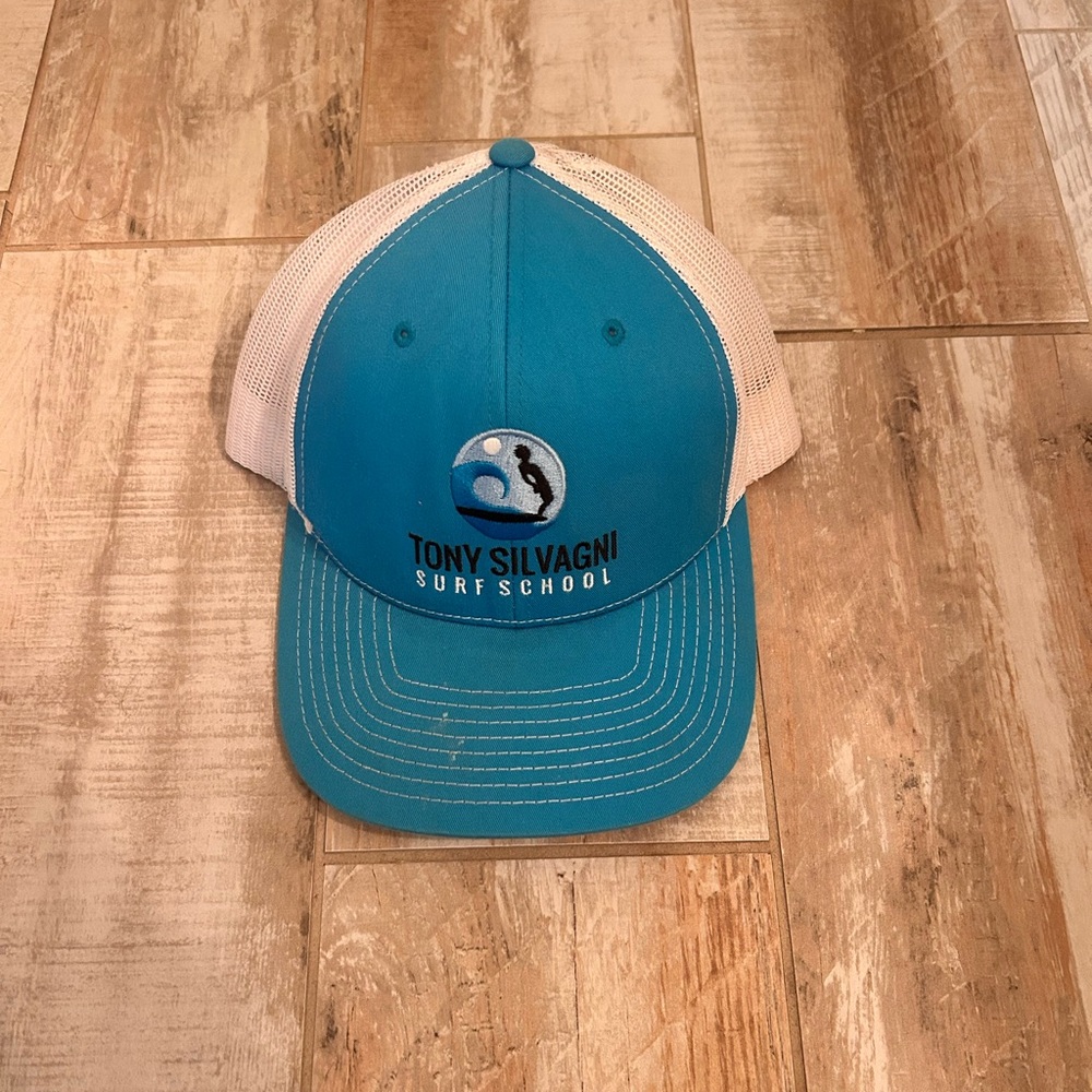 Blue and White Cap